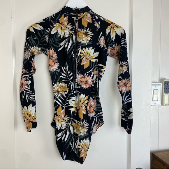 RIP CURL Womens Playa Blanca Floral Surfsuit One Piece Swimsuit Rashguard - Picture 4 of 6
